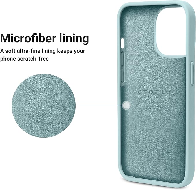 OTOFLY Designed for iPhone 13 Pro Max Case, Silicone Shockproof Slim Thin Phone Case for iPhone 13 Pro Max 6.7 inch (MintCream)