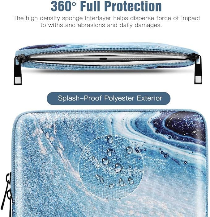TiMOVO 9-11" Tablet Sleeve Bag for iPad 11-inch A16 2025, iPad 10.9"/10.2"| Air 11 Inch/5th/4th Gen. 10.9", Galaxy Tab A9+/A11Plus 11", Protective Bag Fit Smart Keyboard, Gilding