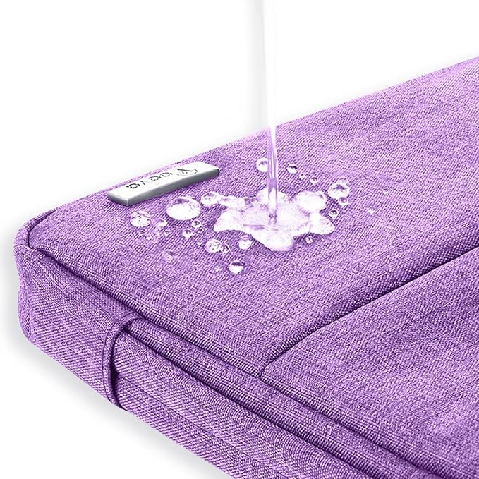 Voova Laptop Sleeve Carrying Case 13 13.6 Inch Compatible with MacBook Air 13 M1/M2/M3/M4, MacBook Pro 13/14, IPad Pro 13, Waterproof Slim Computer Cover Bag, Lavender