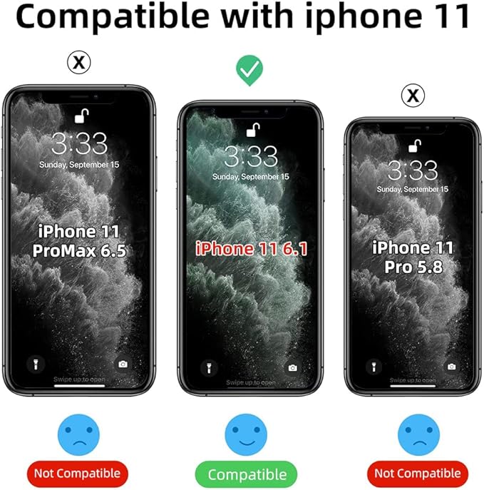 Magnetic Designed for iPhone 11 Case, [Military Grade Drop Tested] [Compatible with MagSafe] Slim Protective Translucent Matte Case for iPhone 11 Phone Case(6.1"), Frosted Black