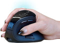 Ergodriven Om Vertical Ergonomic Mouse | Wireless: Bluetooth & 2.4G | Rechargeable, Optical, 4 DPI Levels, 5 Custom Buttons | for PC, Mac, Laptop, Computer | Silent Click | Copy/Paste Function