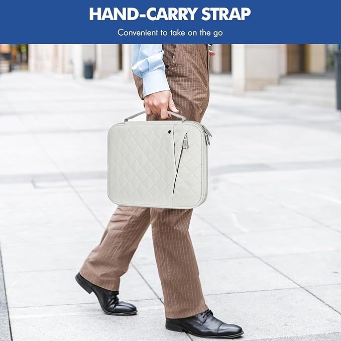 MoKo 9-11 Inch Tablet Sleeve Carrying Case with Handle, Padded Protective Travel Bag for New 11 inch iPad Air M4 2026, iPad A16, i-Pad Pro 11 M5, i-Pad 10./Air 5/4. Gen10.9, Tab S9/S8 11, Cream