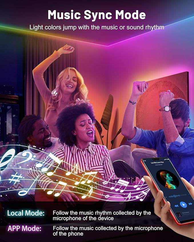 Neon Rope Lights, 16.4ft Smart RGB+IC LED Strip Lights with App & Remote Control, IP67 Waterproof Flexible Neon String Lights for Bedroom, Music Sync, DIY Multiple Modes for Wall Gaming Christmas Home