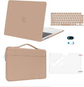 MOSISO Compatible with MacBook Air 13 inch Case M5 2026 M4 2025 M3 M2 2024-2022 A3449 A3240 A3113 A2681,Hard Shell&Sleeve Bag&Keyboard Skin&Webcam Cover&ScreenFilm for MacBook Air 13.6, Bronze Brown