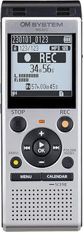 OM SYSTEM Olympus WS-882 Digital Voice Recorder, with Linear PCM/MP3 Recording Formats, USB Direct, 4gb Playback Speed and Volume Adjust, File Index, Erase Selected Files