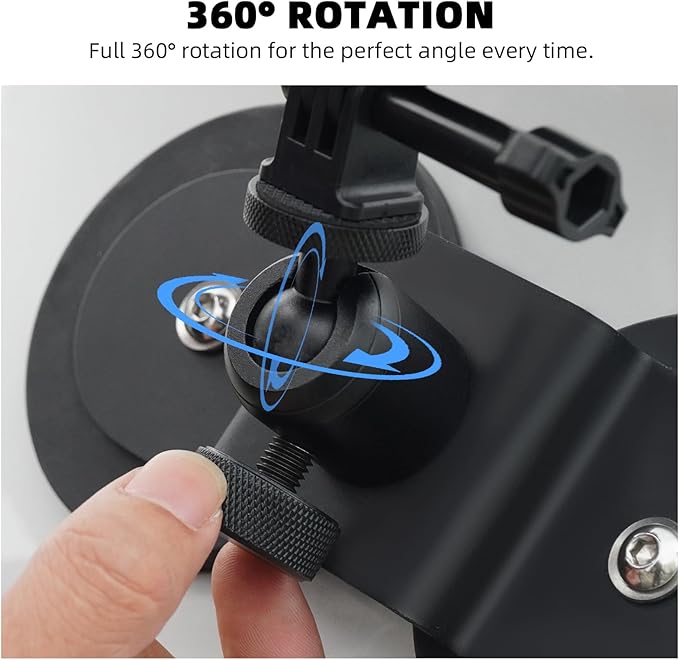 BRDRC Magnetic Car Mount for GoPro, Magnet Outside Camera Phone Holder Clip Stand for GoPro Hero Black Max, for Insta360 X4 X3 Go 3S, for DJI Pocket 3 Action 5 Pro 4 3, for iPhone Samsung Accessories
