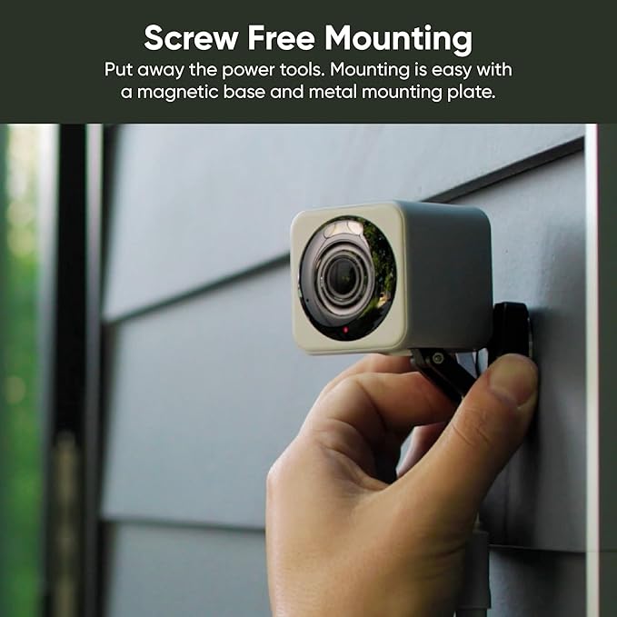 WYZE Cam v4 (Latest Model), 2.5K AI Security Camera, Indoor/Outdoor Cameras for Home Security, Baby Monitor & Pet Camera, Color Night Vision, No Subscription Required, Free Expert Help (2 Pack)