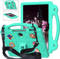 AKABEILA Compatible with Honor Pad 9 2023 12.1 inch Tablet Case, Kids Friendly Universal Lightweight Shockproof Protective Case with Shoulder Strap & Stand Handle Mint Green