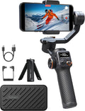 Hohem iSteady M6 Smartphone Gimbal Stabilizer, 3-Axis Phone Gimbal for iPhone & Android, 360°Infinite Rotation, 0.91″ OLED Display, Phone Stabilizer for Video Recording, YouTube TikTok