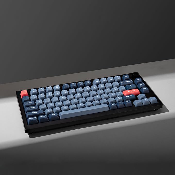 Keychron V1 Max 75% RGB Custom Mechanical Keyboard, 2.4Ghz/Bluetooth 5.1/Wired QMK/VIA Programmable Macro, Hot-Swappable Gateron Jupiter Banana Switch Gasket Mount for Mac Windows