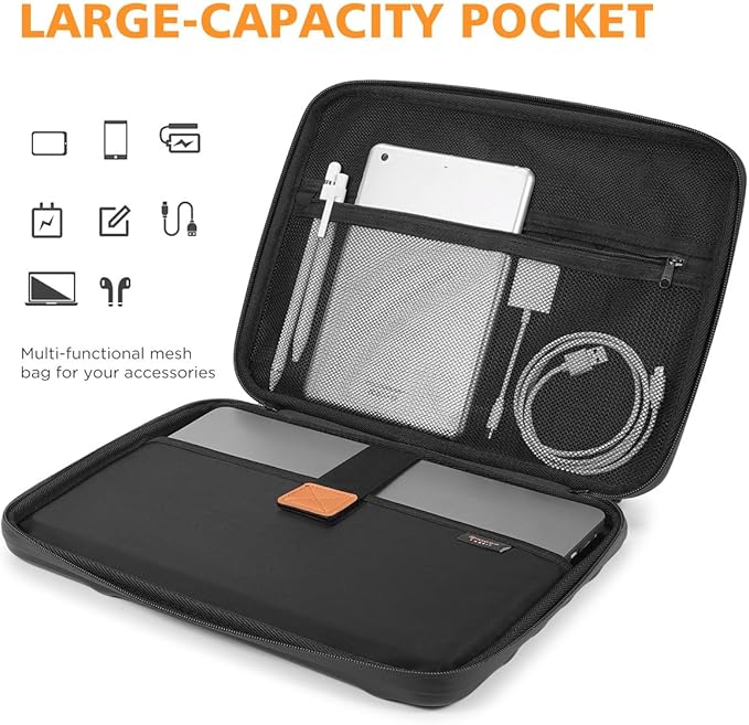 NIDOO 14 inch Laptop Sleeve Carrying Case Computer Bag for 14" MacBook Pro M5 Max/13 13.6" MacBook Air M5 M4/ 13.5" Surface Laptop 6 5/ Asus ZenBook 14/Lenovo ThinkPad Shockproof Hardshell Handle