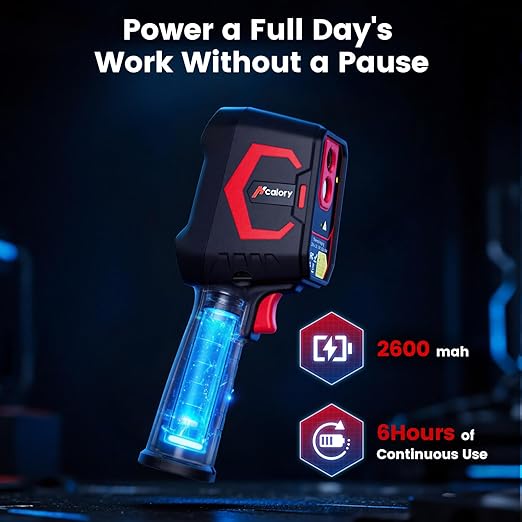 Hcalory T2-G 3.5" Thermal Camera 512*384 TISR Resolution Handheld Thermal Imager 6-Hour Battery Life with Video Recording and Wireless Connection Supported -4°F~1022°F Infrared Imager with PC Software