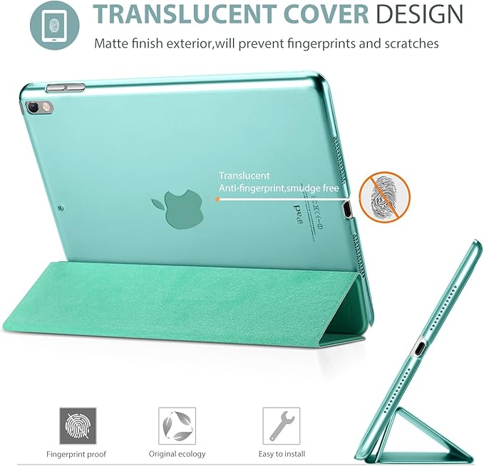 ProCase Smart Case for 10.5” iPad Air 3rd Generation 2019 / iPad Pro 2017, Slim Stand Cover with Translucent Frosted Back for iPad Air 3 -Mint