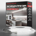 Shine Decor LED Strip Light Super Bright 8000LM, Plug&Play 120V Driverless Easy Wiring, Flicker Free Weatherproof for Outdoor Indoor, Min. 3.9” Cuttable Stickable, 6000K Cool White 32FT ETL Listed