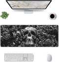 Skull Mouse Pad XL Large Mousepad Non Slip Rubber Base Desk Mat for Laptop Computer Gaming 31.5" X 12"