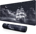 Lokigo Desk Pad, Office Desk Mat, Extended Large Gaming Mouse Pad, Desk Decor Mousepad Keyboard Writing Mat with Non-Slip Rubber Base for Office Laptop Gaming Home, 31.5"x15.7", Nautical Sailboat