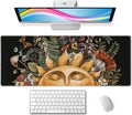 Vintage Sun with Woodland Treasures Desk Mat, Extended Big Mouse Mat for Home and Office, Large Gaming Mousepad Laptop Keyboard Mat with Non-Slip Rubber Base, Stitched Edges (31.50"x11.8"x0.12")