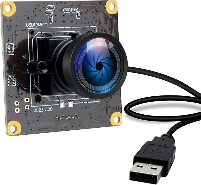 120fps USB Camera Module - 4K High Speed Golf Swing USB Camera with No Distortion 110 Degree Wide Angle Lens for Windows Mac OS Jetson Nano