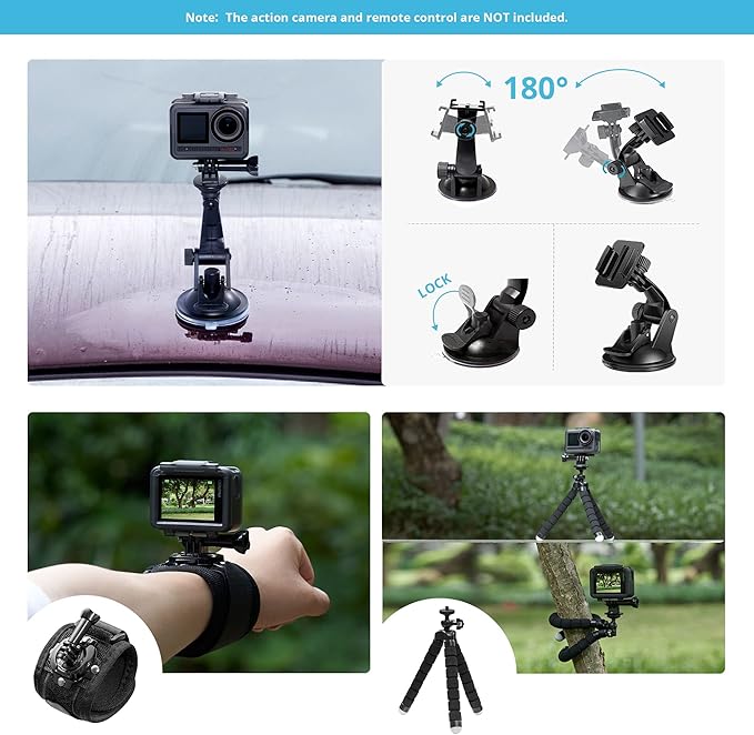 AKASO 60 in 1 Action Camera Accessories Kit Compatible with EK7000/EK7000 Pro/Brave 4/Brave 4 pro/Brave 7 LE/Brave 7/Brave 8/V50X/V50 Pro/V50 Elite/GoPro Hero 11 10 9 8 7/ DJI/Apexcam Action Cameras