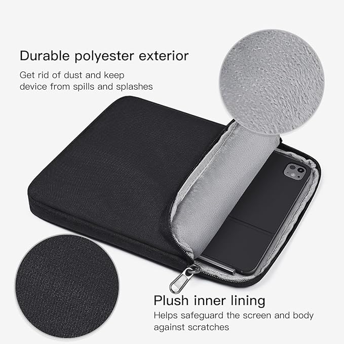 13-inch Tablet Sleeve Case for New Surface Pro 11th Copilot+PC 13 inch, Surface Pro 10/9/8/X with Signature Keyboard/X Keyboard, Shockproof Water-Resistant Laptop Travel Carrying Bag