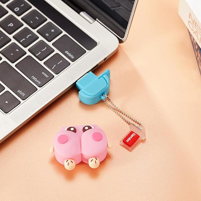 USB Flash Drives,Waterproof Silicone USB2.0 High Speed Thumb Memory Stick Pen Date Storage Pendrive U Disk (32GB,Cute Butt)