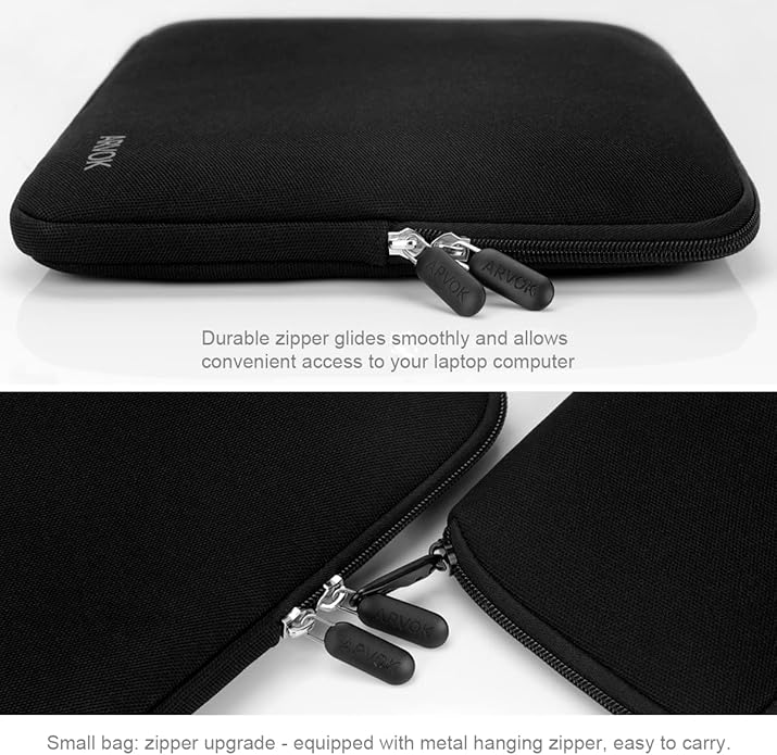 ARVOK Laptop Sleeve Water Resistant Computer Case Carrying Bag/Pouch Cover for MacBook/HP/Dell/Lenovo/Asus/Acer/Samsung