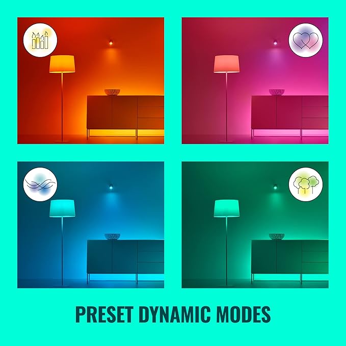 WiZ Connected 13ft LED Light Strip Base Kit + Extension - Flowing Multicolor LED Color-Changing Light Strip For Your Smart Home - Compatible with Alexa and Google Home Assistant