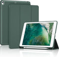 ProCase Smart Case for 10.5” iPad Air 3rd Generation 2019 / iPad Pro 2017, Slim Stand Cover with Pencil Holder Soft TPU Back for Air 3 -Mgreen