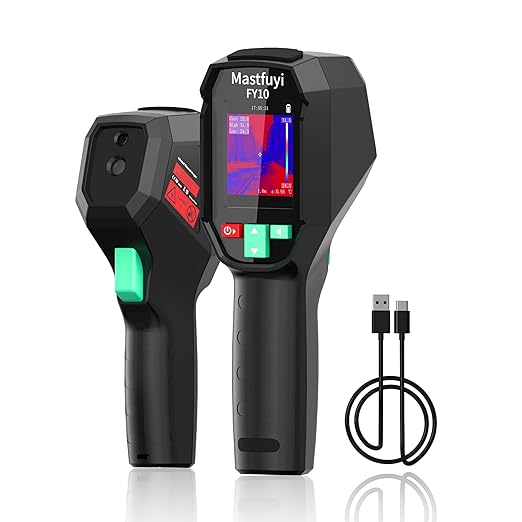 TR10 Thermal Imager, Super Resolution 240×240 Thermal Camera, 25Hz Infrared Camera with Temperature Alarm, -4°F to 1022°F Handheld Infrared Imager, 8-Hour Battery Life Infrared Camera
