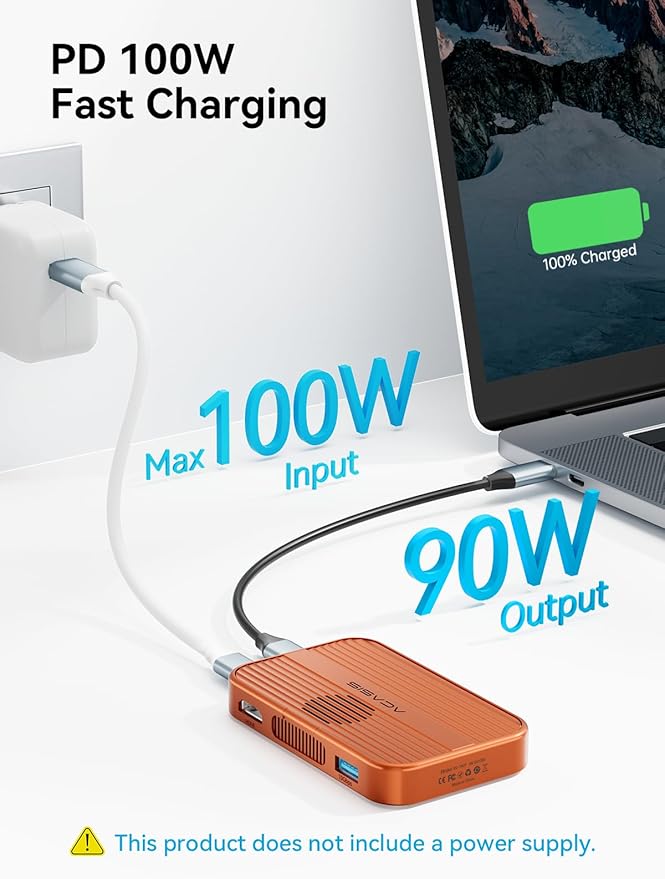 ACASIS 10Gbps Magnetic M.2 NVMe SSD Enclosure With 4K ProRes Recording M.2 EnclosureCompatible IPhone 17/16/15 Pro/Pro Max Magnetic SSD Enclosure with Cooling Fan For Video Editor/Blogger/Videographer