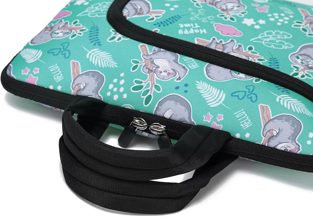 11.6 12 12.5 inch Two Pockets Laptop Sleeve Chromebook Case Ultrabook Case Notebook Tablet Case Neoprene Handle for Men Women