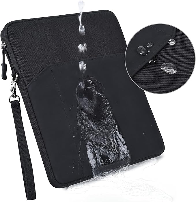 CAAORDKSO 9-11 Inch Tablet Sleeve Bag for 11 inch iPad A16 / 11 inch iPad Pro M4 / 11” iPad Air M2 M3 / 10.2 10.5 10.9" iPad, Air 5/4/3, Tab S8/S9/A9+ 11", Amazon Fire Max 11/ Fire HD 10 tablet, Black