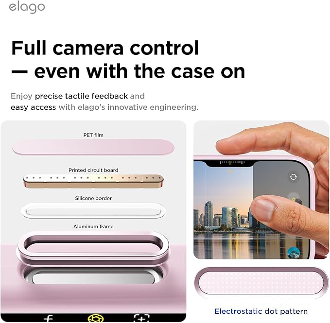elago for iPhone Air Case, Premium Magnetic Silicone Case, Compatible with MagSafe, Liquid Silicone Material, Protective Cover, Shockproof, Slim Phone, 6.5 inch (Light Lilac)