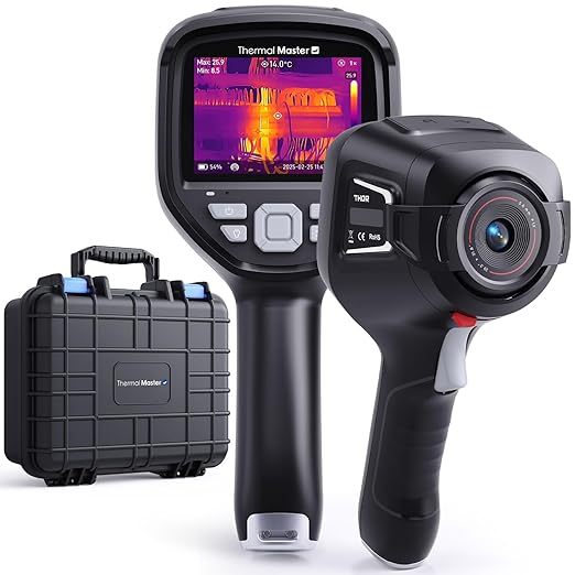 Thermal Master Handheld Thermal Camera, 512×384 X³ IR Resolution, 5-Vision, -4℉ to 1022℉, 3.5" IPS Hard Screen, Thermal Imager with Macro Lens (Thor001)