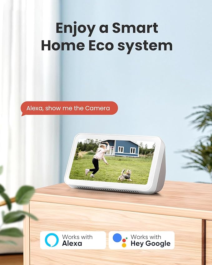 4pcs Solar Security Cameras Wireless Outdoor, 2K WiFi 6 Battery Cameras System, 360°View, PIR/AI Motion Detection, Color Night Vision, 2-Way Talk, IP66, Alexa/Google Assistant, No Monthly Fee