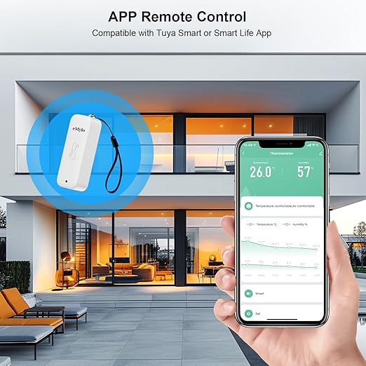 WiFi Thermometer, Humidity Meter with Smart Alert, Data Storage and Calibration, Temperature and Humidity Monitor for Bedroom, Baby Room, Warehouse, Cellar, Greenhouse, White 1 Pack