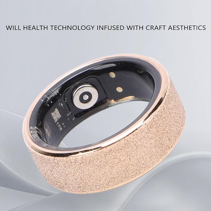 Smart Ring Health Tracker,IP68 Water Resistant Smart Ring Fast Charging Sports Monitoring Ring for Sports Sleep