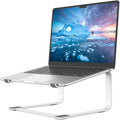 SOUNDANCE Laptop Stand for Desk, Ergonomic Metal Computer Riser for 12-17.3 Inch Laptops, Heavy Duty Stable Desktop Holder, Improves Eye Level & Workspace Organization, White