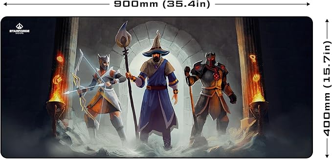 Dungeon - Old School RuneScape Gaming Desk Mat – Large Extended Mouse & Keyboard Pad