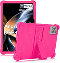 ATOOZ for ROWT 10.1 inch Tablet Case,Soft Silicone Case for ROWT A10/SVITOO Tab 10/Aiprotablet C20e/ZONKO D115/MB1001 10.1 inch Tablet with Stand (Rose Red)