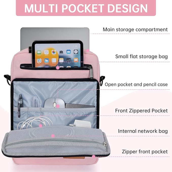 15 inch Laptop Sleeve Bag,Padded Protective Travel Carrying Case for New 15"/15.3" MacBook Air M5 M4 M3 M2 2026-2023,Dell XPS 15 Plus,15 Inch Surface Laptop 7/6/5/4/3,Galaxy Tab S9 Utra 14.6"