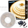 RadiantFlux 4000K 16.4Ft Led Strip Lights, Natural Light Strips Lights Indoor Use, Dimmable,Flexible, Super Bright LED Tape Lights for Living Room, Kitchen
