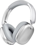 C6 Active Noise Cancelling Headphones, Wireless Over Ear Bluetooth Headphones, 60H Playtime, Lightweight Folding Deep Bass Comfort Fit Ear Cups Headset with Mic for iPad/Travel/PC/Home Silver
