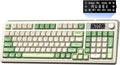 AULA S99 Pro Wireless Keyboard, Display Screen & Media Knob, Tri-Mode Bluetooth/2.4G/USB-C RGB Creamy Gaming Keyboard with Number Pad Macro Keys, Custom Computer Keyboards for Laptop PC Gamer - Green