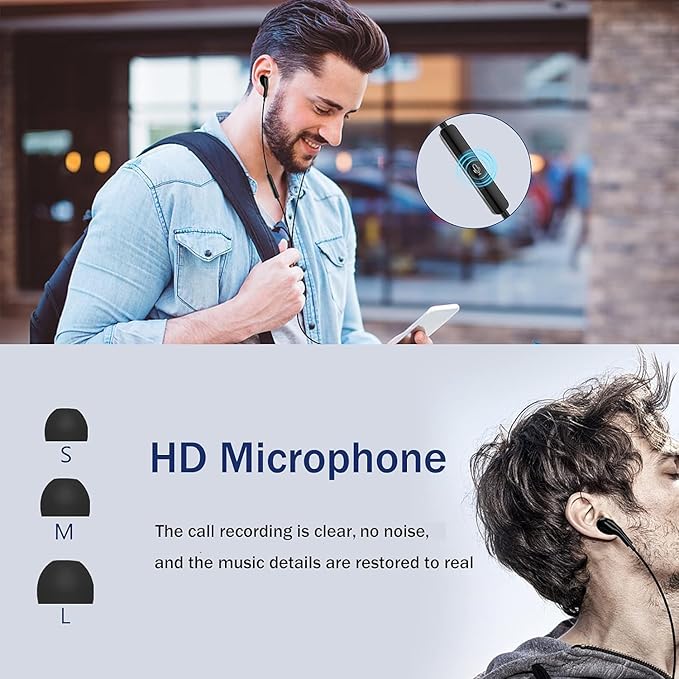 USB C Headphones for Samsung Galaxy S26 S25 S24 Ultra iPhone 17 Air 16 Pro 17 Pro Max S23 S22 A56 A55 A26 A17 A16 Pixel Xiaomi Wired Earbuds Magnetic in-Ear Type C Earphone with Microphone Stereo