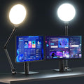 UBeesize 10" Key Light for Streaming, Desk Ring Light with Adjustable Arm, Zoom Lighting for Home Office, Gaming, Podcast, Video Calls, and Recording