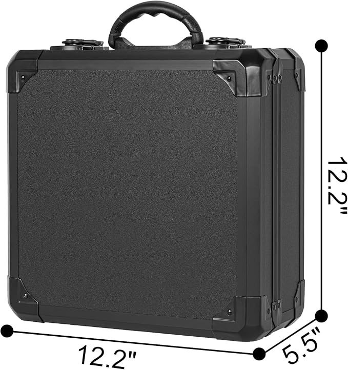 Protective Hard Case Shockproof Water-resistant with Customized DIY Foam Insert fit for Camera, Laptops, etc, 11.7 X 11.5 X 5-Inch
