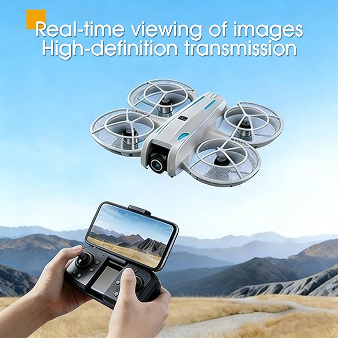 drone with Camera 4K for Adult Beginners,RC Quadcopter featuring Altitude Hold, One-Key Takeoff/Landing, Auto Follow,3-Speed Adjustment,Stunt Roll -Ideal Holiday Gift.