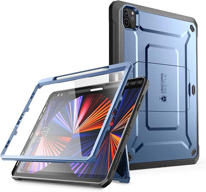 SUPCASE for iPad Pro 12.9 Inch Case 6th/5th/4th Generation 2022/2021/2020 (Unicorn Beetle Pro), [Built-in Screen Protector & Stand & Pen Holder] Full-Body Rugged Cover for iPad Pro 12.9 Inch, Tilt