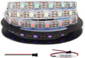 WS2812B RGB LED Strip, Individually Addressable LED Strip, Chasing Effects Dream Color 5050SMD 16.4FT 60 LED Pixel Strip Rope Light DC 5V (White PCB 16.4FT 60Pixels/m IP30)